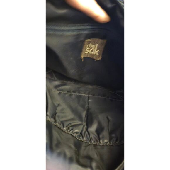 The Sak Hobo Bag Purse Red White Blue Boho Style Tassle Crochet Shoulder READ - Picture 9 of 9